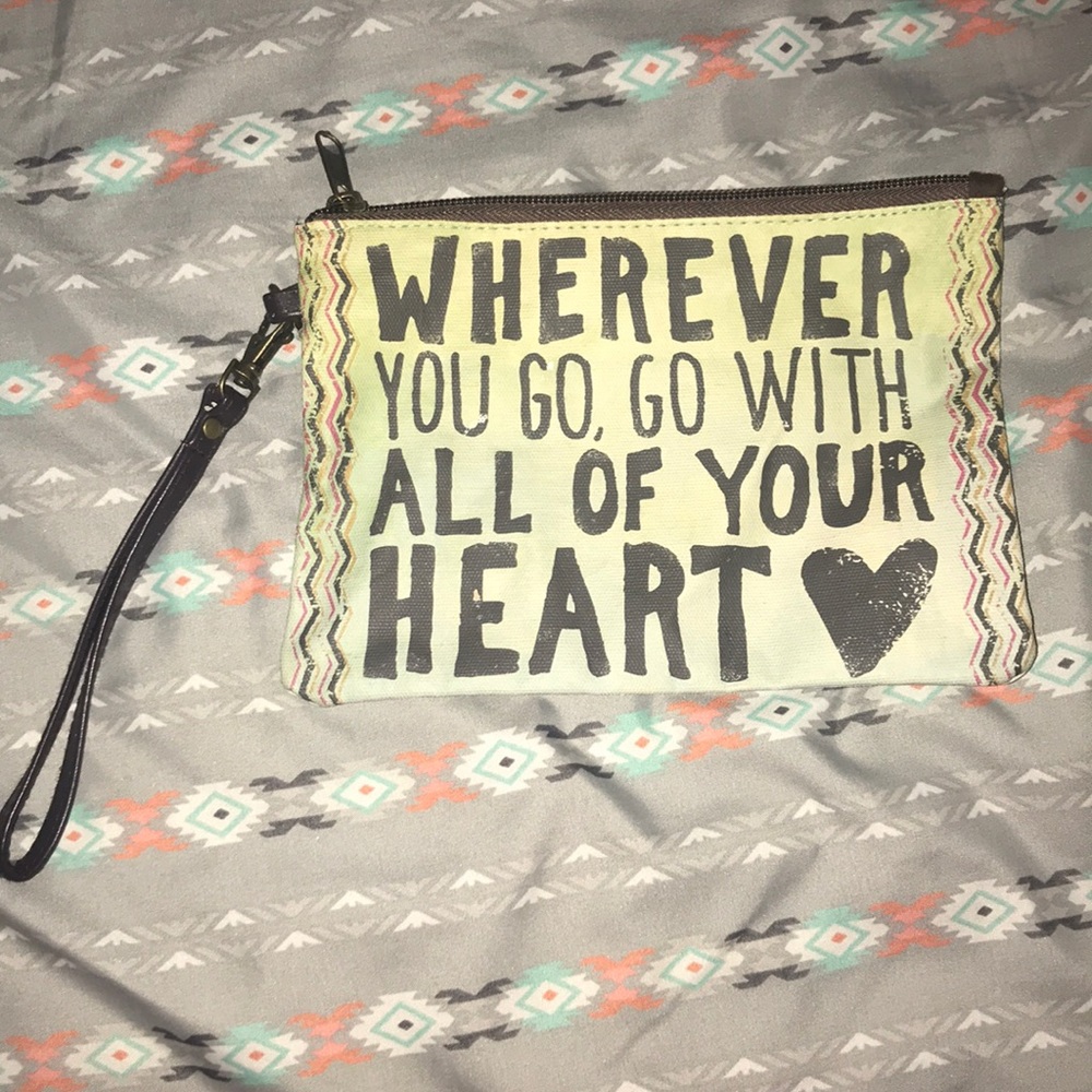 Cute canvas wristlet